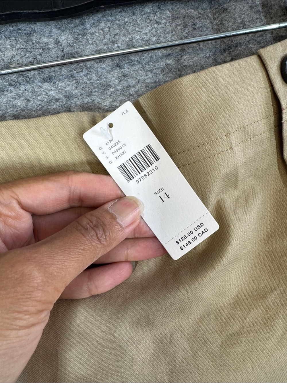 Anthropologie Avec Les Filles Khaki Mini Skirt Size 14 Utility Safari Casual - Picture 9 of 15